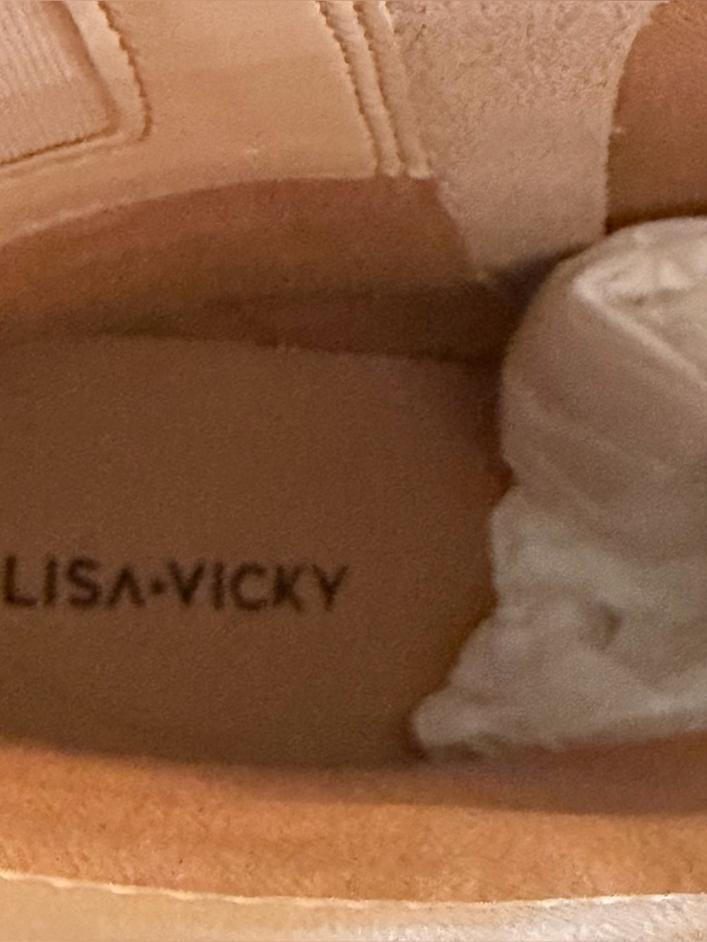 New Lisa Vicky Cream Platform Ankle Boots Women’s Size 8 Block Heel Side Zip - Picture 6 of 7